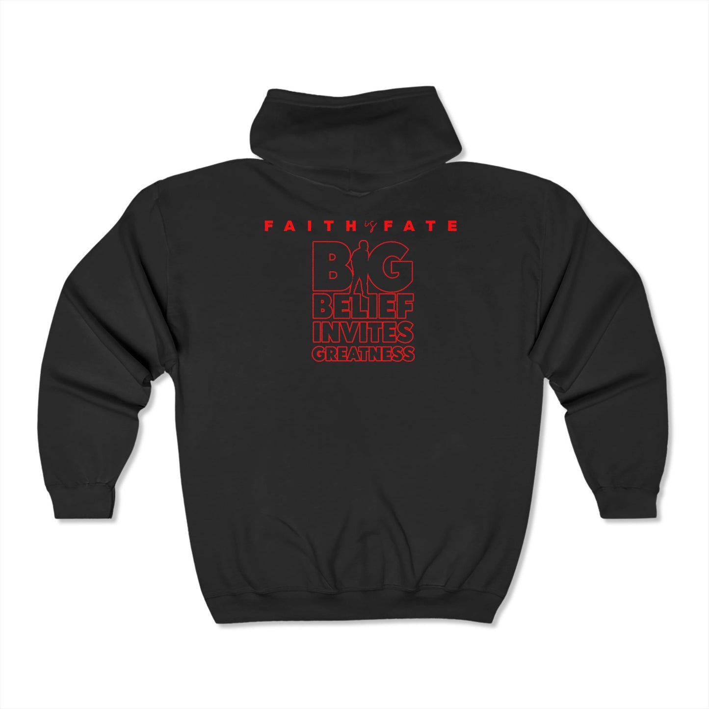 "B.I.G Faith is Fate" Zipped Hoodie