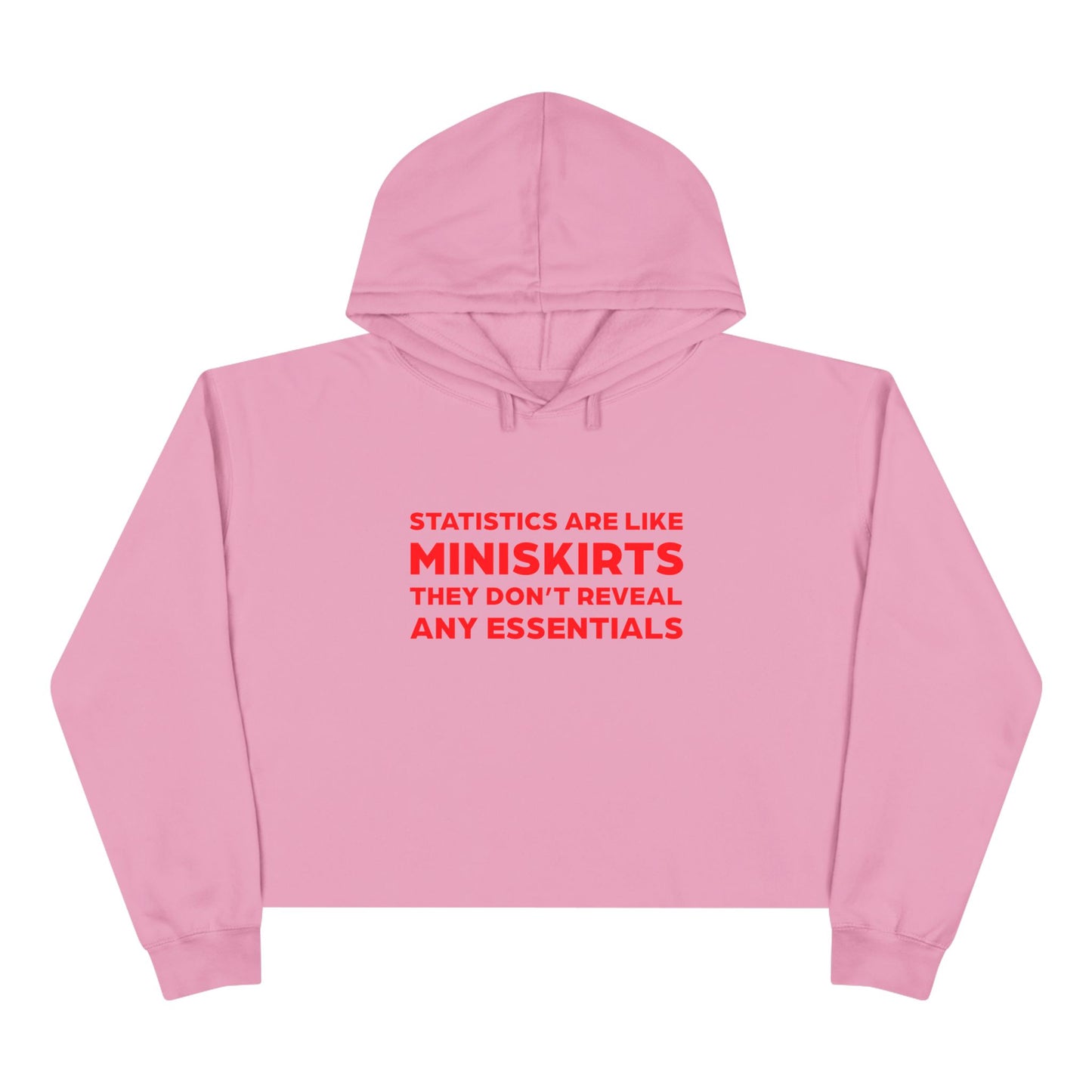 Miniskirt Appreciation Crop Hoodie