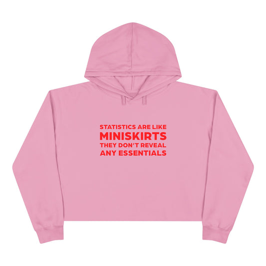 Miniskirt Appreciation Crop Hoodie